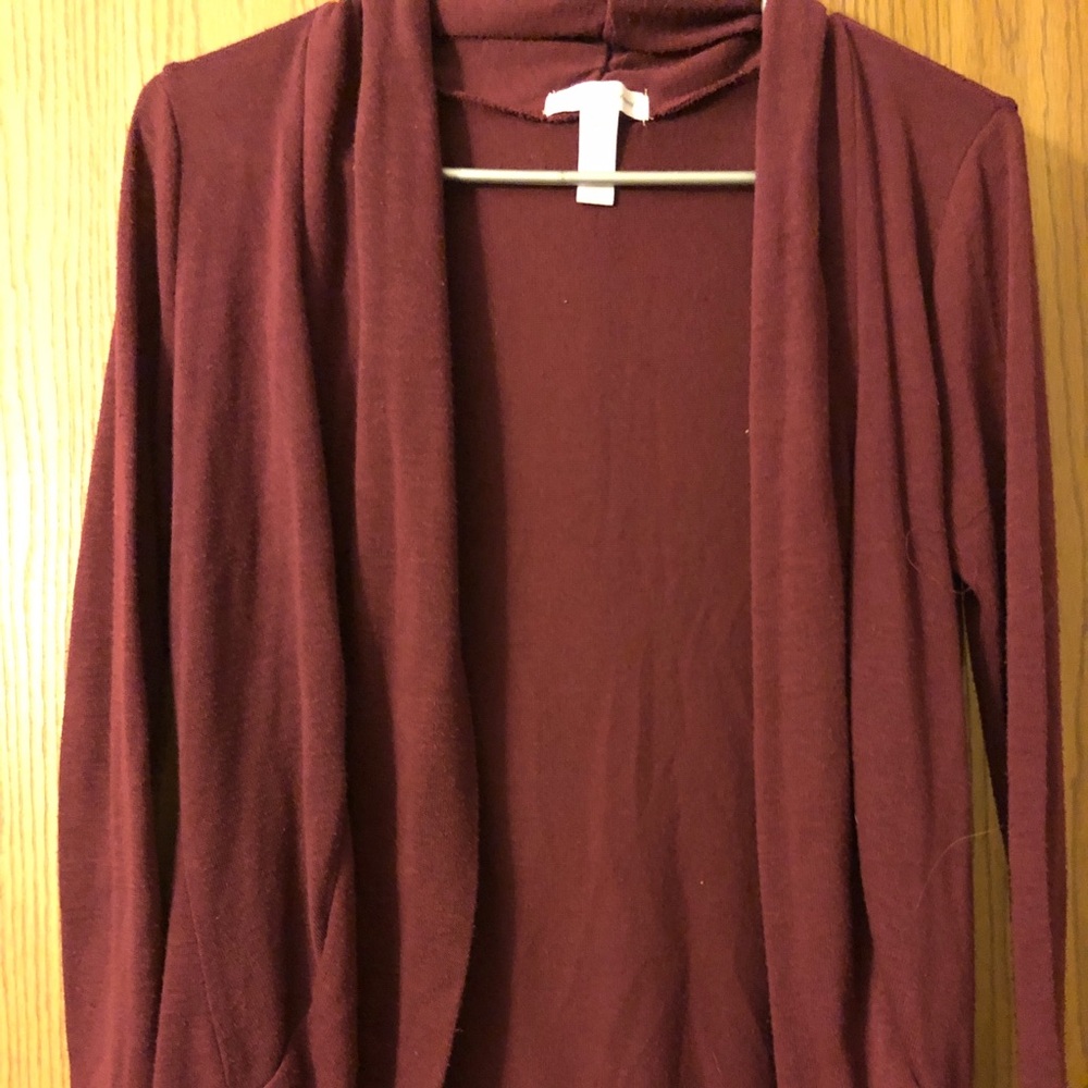 Maroon cardigan - medium